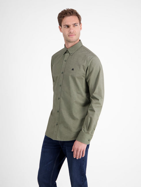 Lerros Long-Sleeved Oxford Shirt with Stretch - 2581120