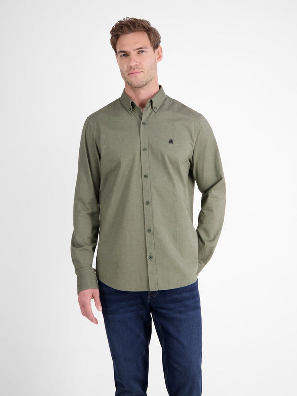 Lerros Long-Sleeved Oxford Shirt with Stretch - 2581120