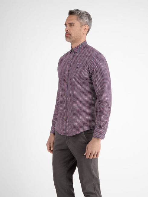 Lerros Men's Print Shirt 2581352 – Regular Fit Cotton Shirt