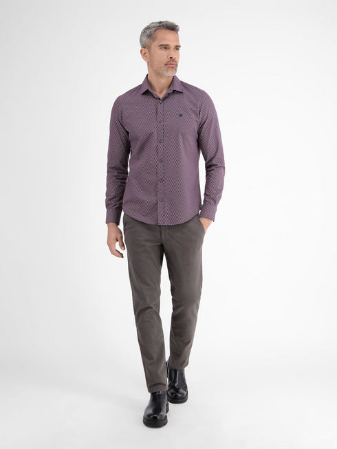 Lerros Men's Print Shirt 2581352 – Regular Fit Cotton Shirt