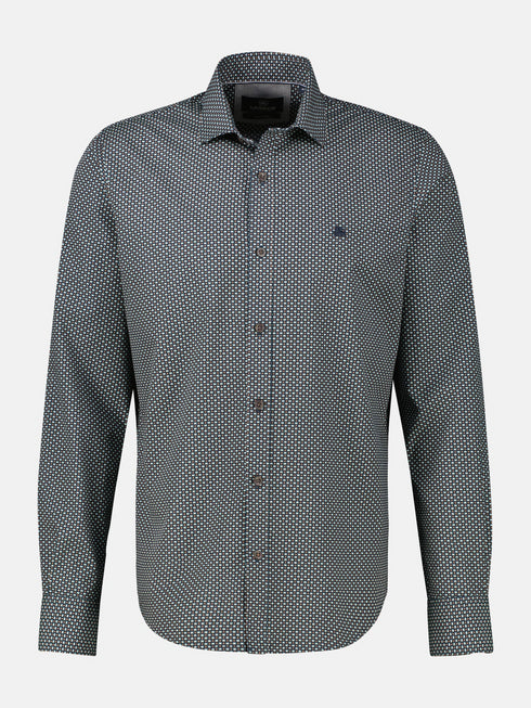 Lerros Men's Print Shirt 2581352 – Regular Fit Cotton Shirt