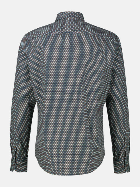 Lerros Men's Print Shirt 2581352 – Regular Fit Cotton Shirt