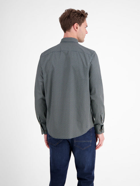 Lerros Men's Print Shirt 2581352 – Regular Fit Cotton Shirt