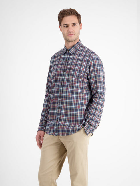 Lerros Men's Flannel Check Shirt Regular Fit 2581451