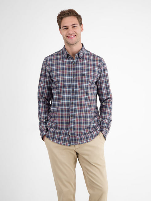 Lerros Men's Flannel Check Shirt Regular Fit 2581451