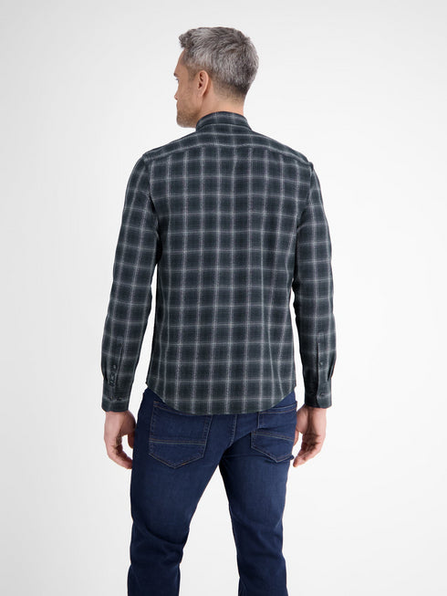 Lerros Men's Checked Shirt 2581466 – Regular Fit Cotton Blend