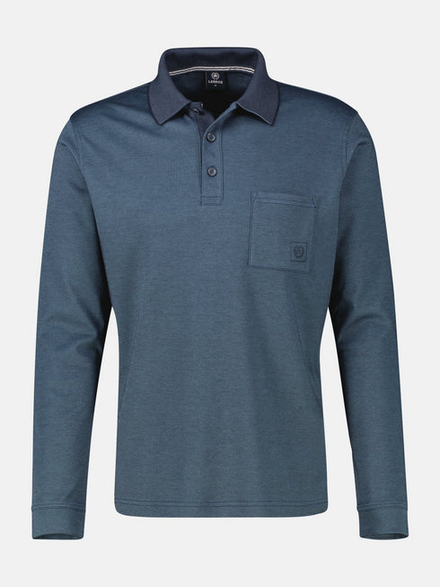 Lerros Men's Long-Sleeved Polo Shirt - Modern Fit 2584211