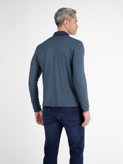 Lerros Men's Long-Sleeved Polo Shirt - Modern Fit 2584211