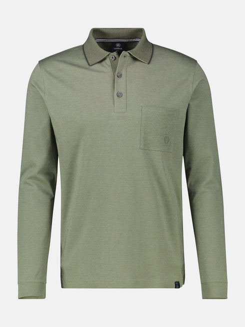 Lerros Men's Long-Sleeved Polo Shirt - Modern Fit 2584211