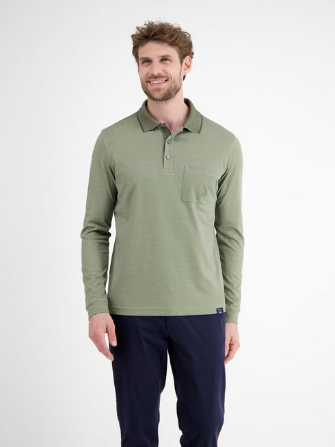 Lerros Men's Long-Sleeved Polo Shirt - Modern Fit 2584211