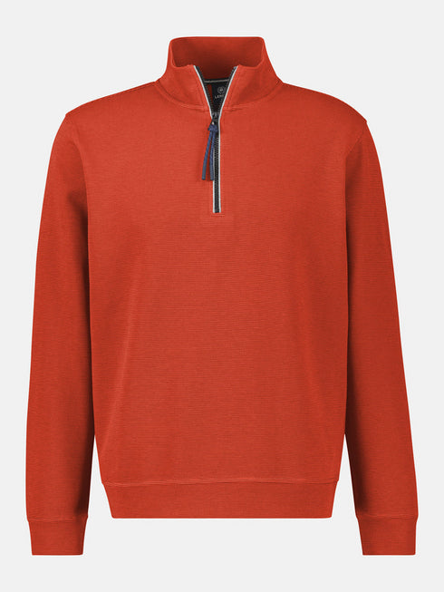 Lerros Men's Plain-Colored Sweater Troyer 2584402 – Regular Fit