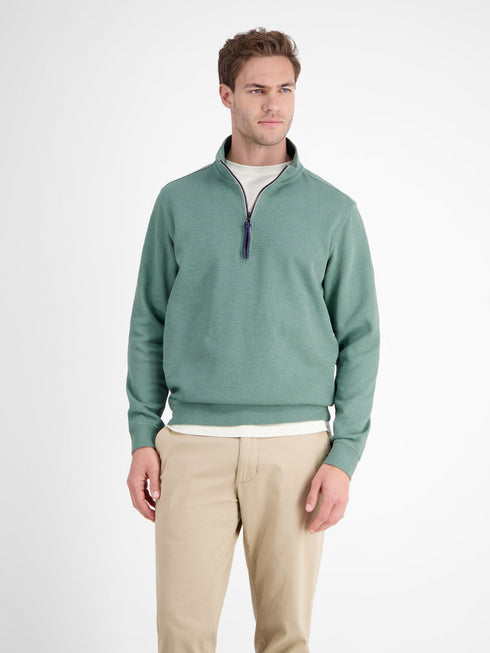 Lerros Men's Plain-Colored Sweater Troyer 2584402 – Regular Fit