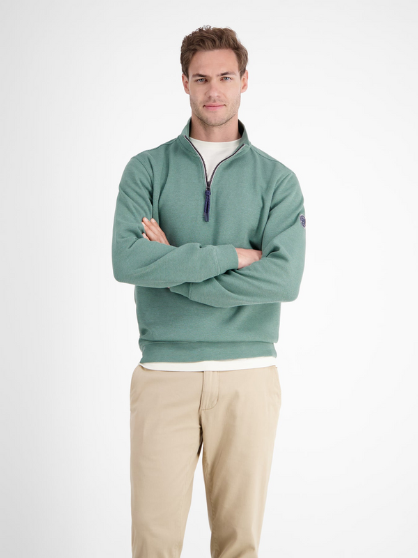 Lerros Men's Plain-Colored Sweater Troyer 2584402 – Regular Fit