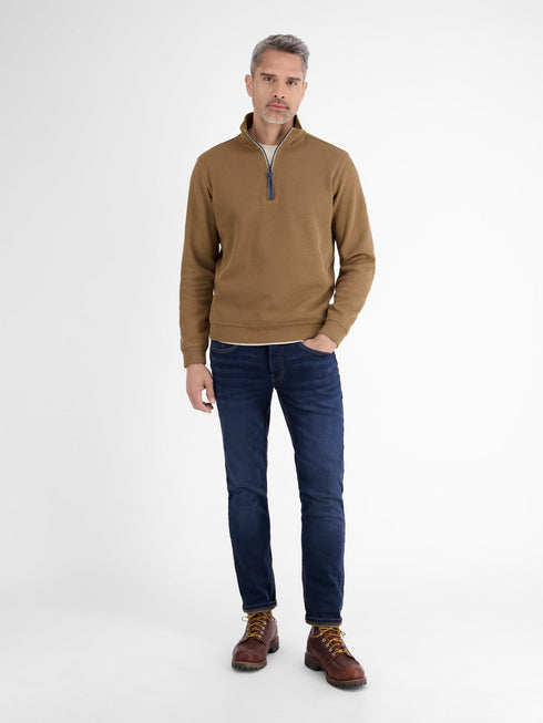 Lerros Men's Plain-Colored Sweater Troyer 2584402 – Regular Fit
