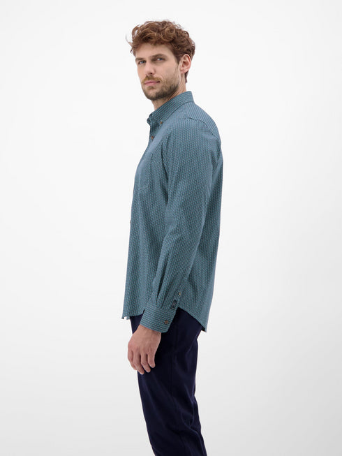 Lerros Men's Shirt with Ornamental Pattern - 2591155