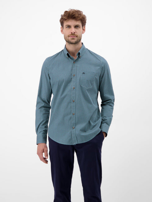 Lerros Men's Shirt with Ornamental Pattern - 2591155
