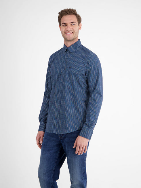 Lerros Men's Shirt with Ornamental Pattern - 2591155