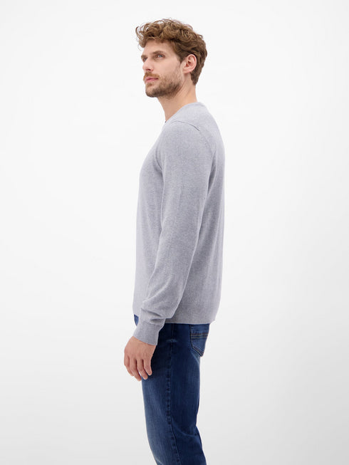 Lerros Men’s Knitted Round Neck Sweater – Modern Slim Fit – 2595004