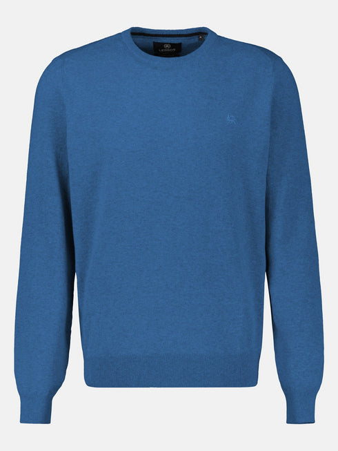 Lerros Men’s Knitted Round Neck Sweater – Modern Slim Fit – 2595004