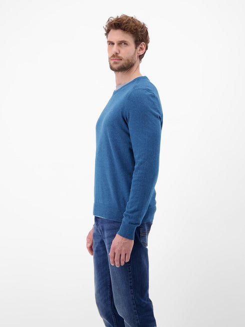 Lerros Men’s Knitted Round Neck Sweater – Modern Slim Fit – 2595004