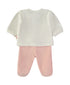 Babybol Animal Wrap Top and Footed Trousers 2 Piece Set B260001 - Pink