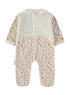 Babybol | Ditsy Floral Velour Baby Romper 260022 - Beige Flower