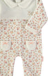 Babybol | Ditsy Floral Velour Baby Romper 260022 - Beige Flower
