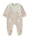 Babybol | Ditsy Floral Velour Baby Romper 260022 - Beige Flower
