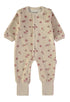 Babybol | Floral Print Velour Babygrow Romper 260029 - Beige
