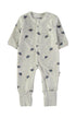 Babybol | Tortoise Print Velour Babygrow Romper 260042 - Grey