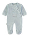 Babybol | Hippo Wrap Velour Babygrow Romper 260043 - Light Blue