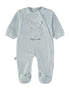 Babybol | Hippo Wrap Velour Babygrow Romper 260043 - Light Blue