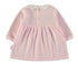 Babybol | Scallop Collar Velour Baby Dress 260054 - Pink