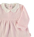 Babybol | Scallop Collar Velour Baby Dress 260054 - Pink