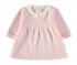 Babybol | Scallop Collar Velour Baby Dress 260054 - Pink