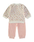 Babybol | Floral Velour Top and Trousers 2 Piece Set 260060 - Pink