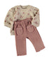 Babybol | Floral Top and Pocket Trousers 2 Piece Set 260063 - Blush