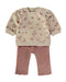 Babybol | Floral Top and Pocket Trousers 2 Piece Set 260063 - Blush