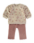 Babybol | Floral Top and Pocket Trousers 2 Piece Set 260063 - Blush