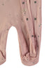 Babybol Baby Star Print Long-Sleeve Footed Onesie 260410