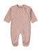 Babybol Baby Star Print Long-Sleeve Footed Onesie 260410