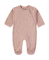 Babybol Baby Star Print Long-Sleeve Footed Onesie 260410