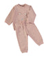 Babybol Girls' Sweatshirt and Star Print Joggers Set Pink 260420