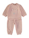 Babybol Girls' Sweatshirt and Star Print Joggers Set Pink 260420