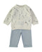 Babybol Baby Set Off-White and Blue Giraffe Print 260426