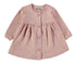 Babybol Baby Girls' Star Print Long-Sleeve Button Dress Pink 260430
