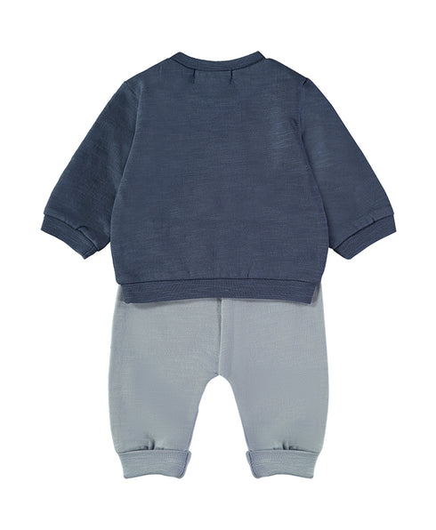 Babybol Baby Boys Wild Friends Sweatshirt and Trousers Set Navy 260800