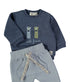 Babybol Baby Boys Wild Friends Sweatshirt and Trousers Set Navy 260800