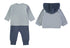Babybol | Tiger Graphic Top, Trousers and Hooded Jacket 3 Piece Set 260830 - Cloud Blue