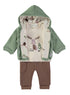 Babybol Cute Friends Reindeer Full-Zip Hoodie, Top and Track Pants Set 260832